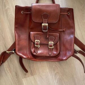 Vera Pelle Italian Leather Backpack Bag from Venice